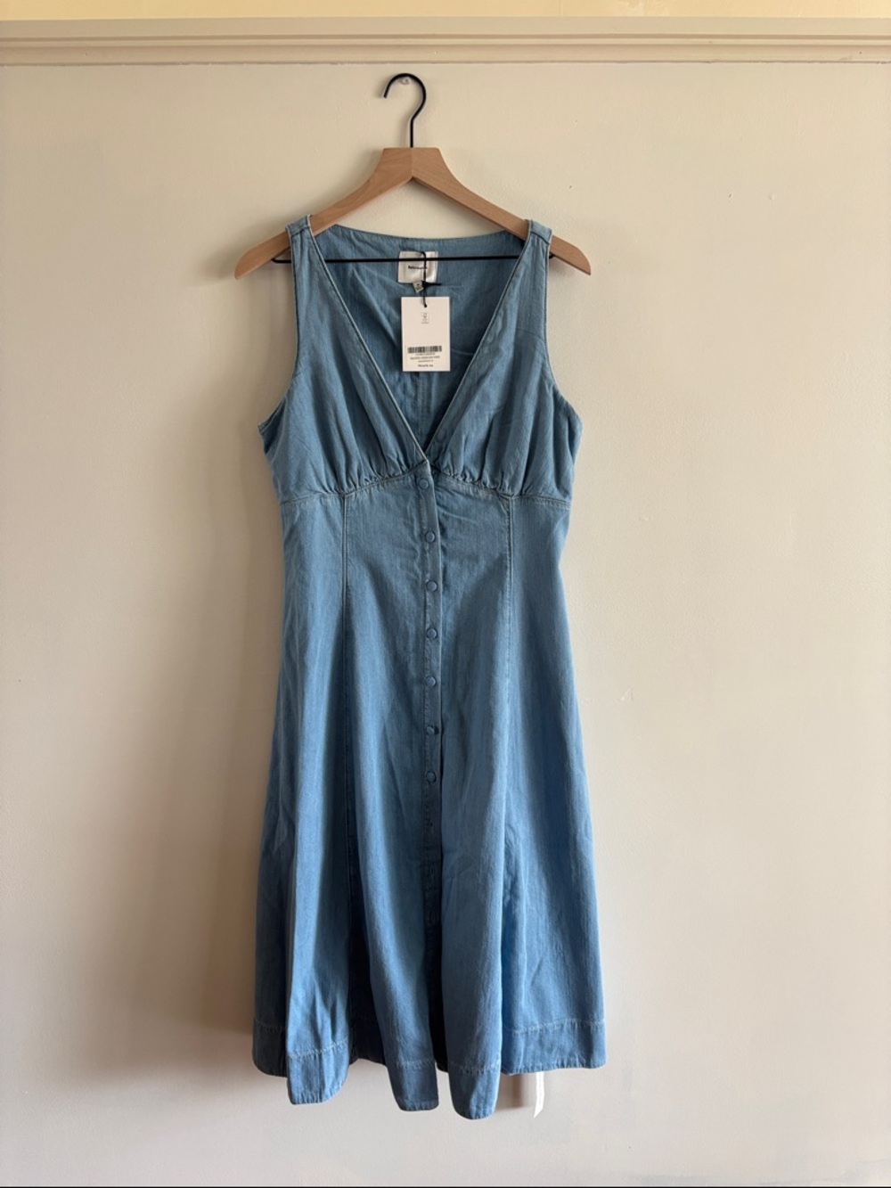 NWT Reformation • Sebsatien Denim Midi Dress - Picture 2 of 7